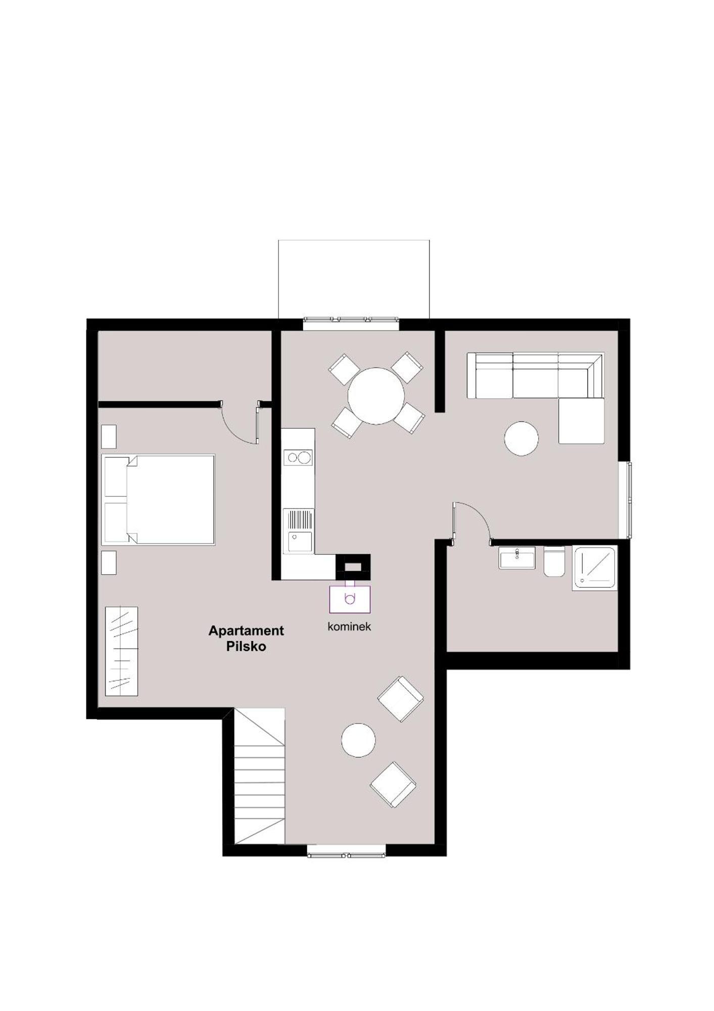W Deski Dom Apartamenty Krzyżowa Exteriör bild