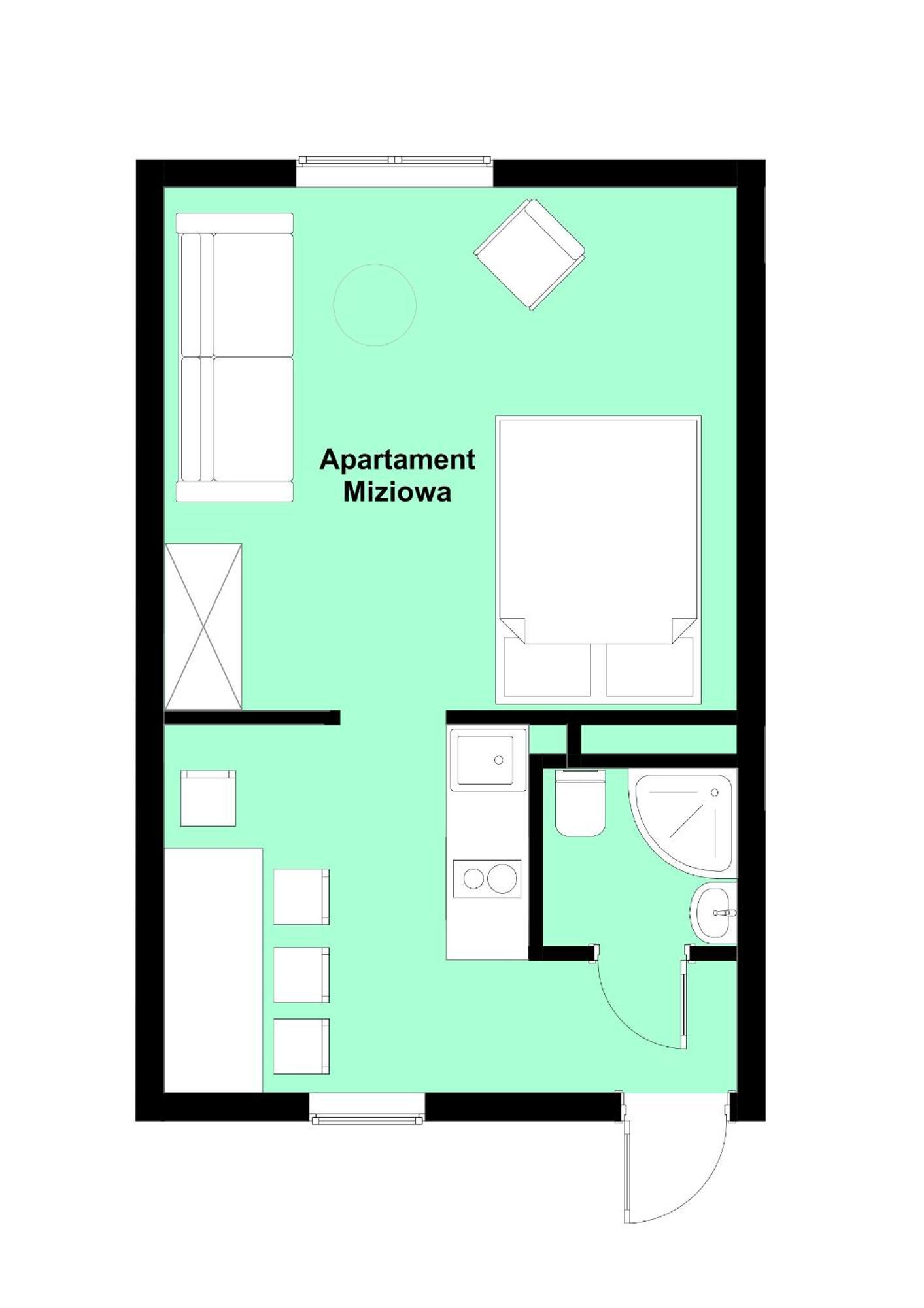 W Deski Dom Apartamenty Krzyżowa Exteriör bild